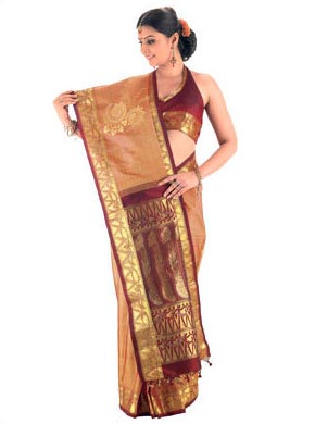 Manufacturers Exporters and Wholesale Suppliers of Silk Saree 04 Kolkata West Bengal